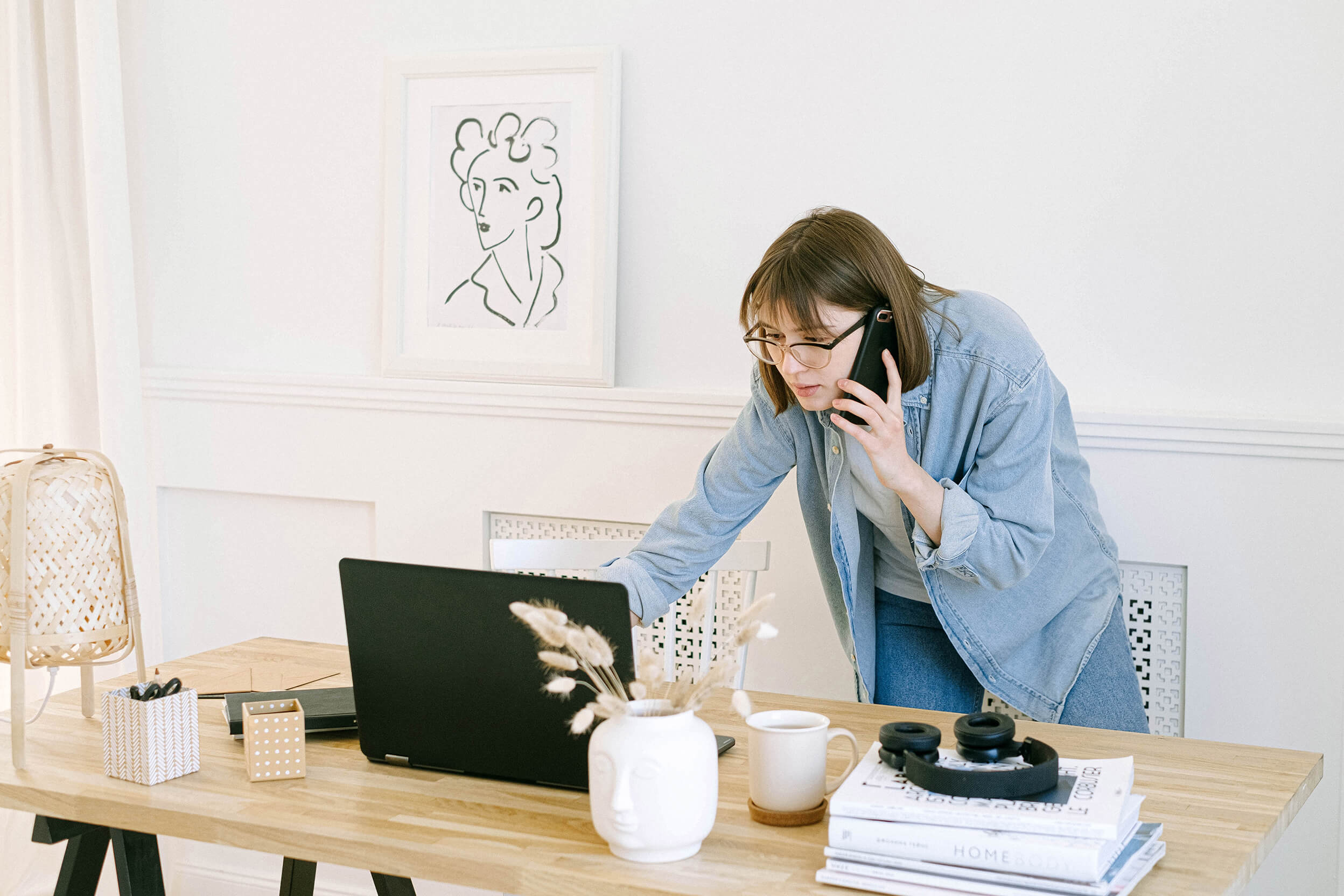 Woman learning how to calculate rental rates for equipment