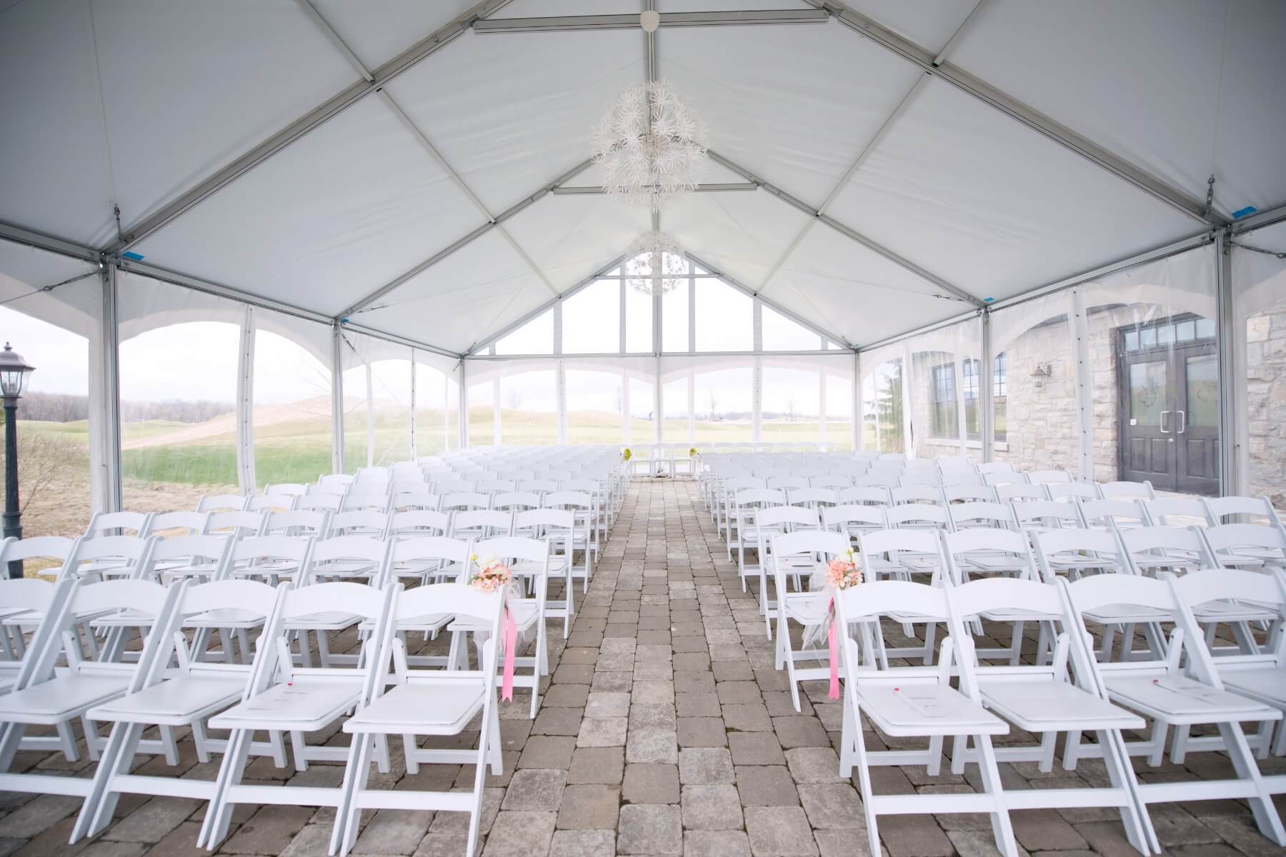 White wedding tent