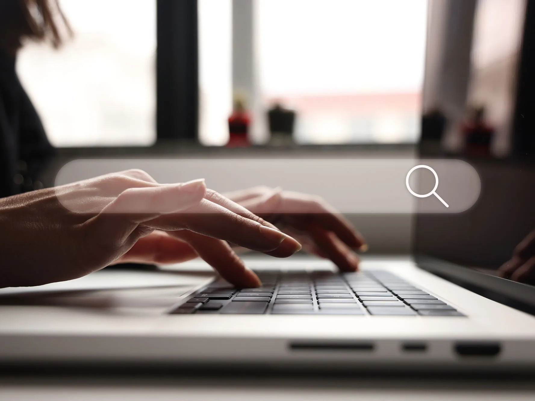 Woman uses SEO for rental marketing