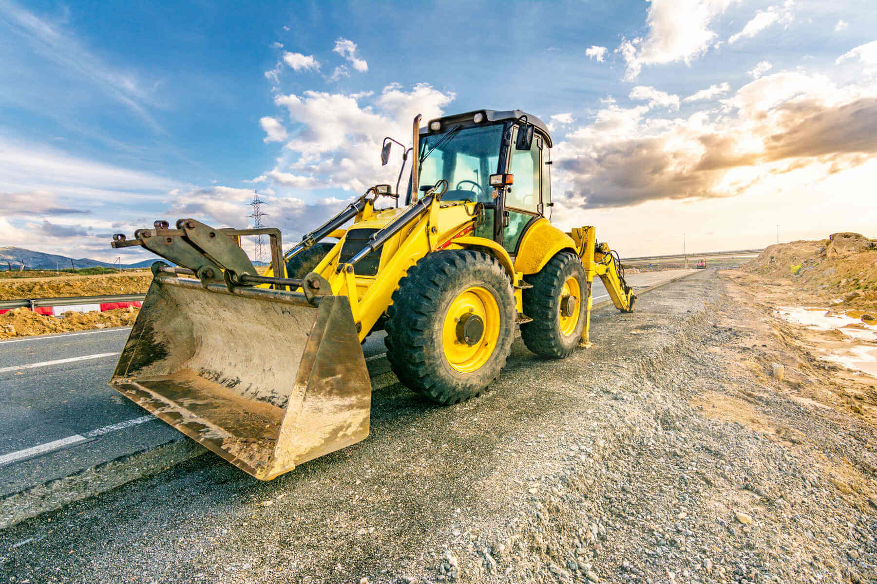 Construction Equipment Rental Outside