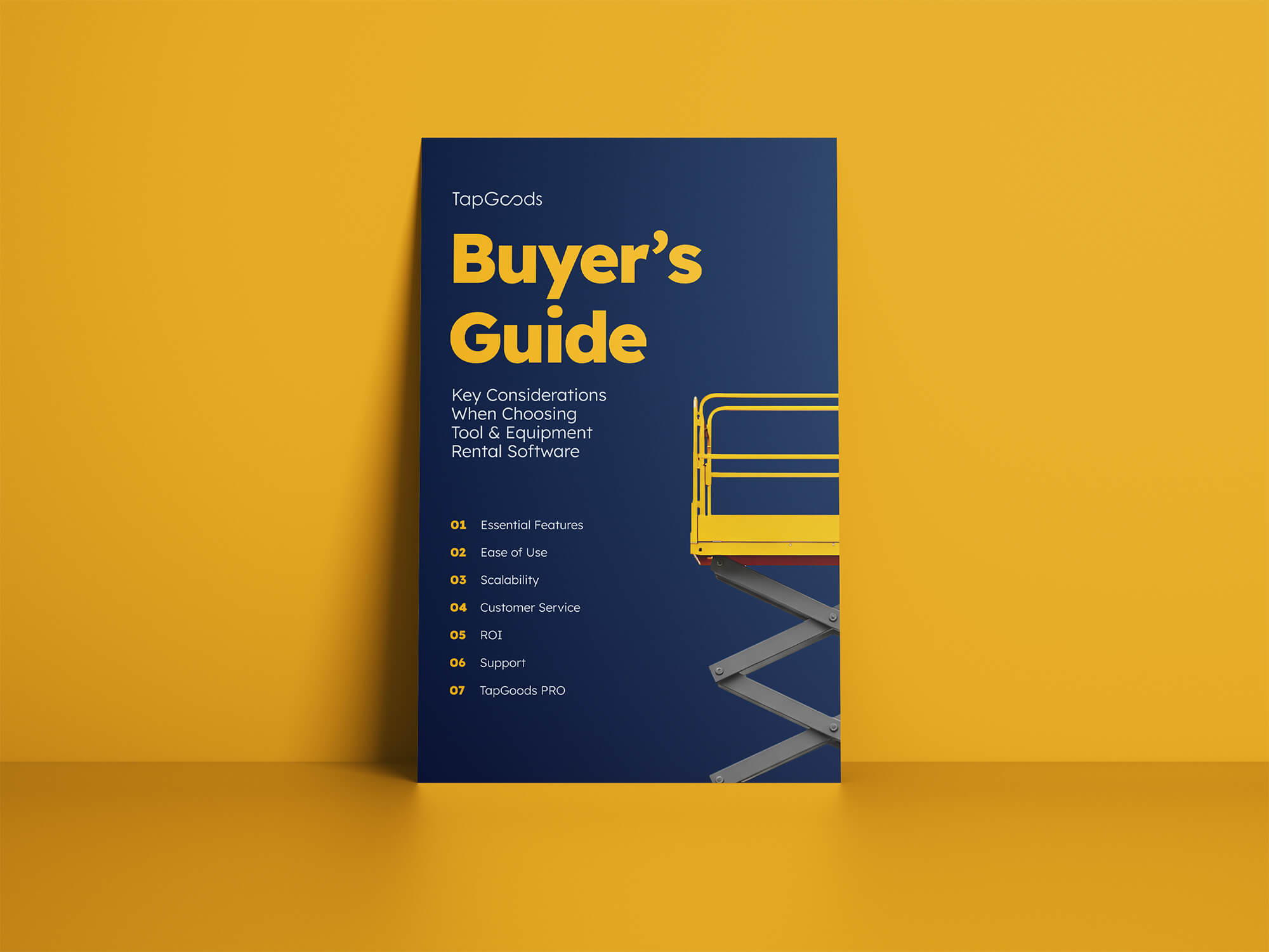Construction Equipment Rental Software Buyer's Guide Mockup