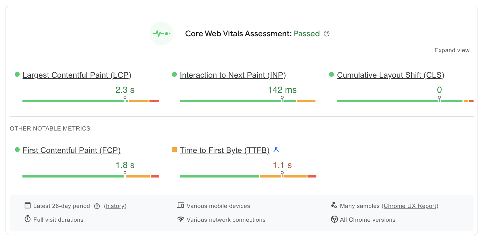 web page speed analysis