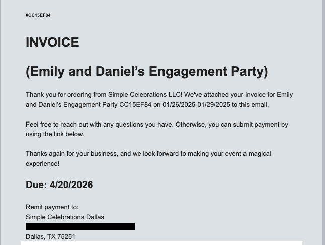 professional email example