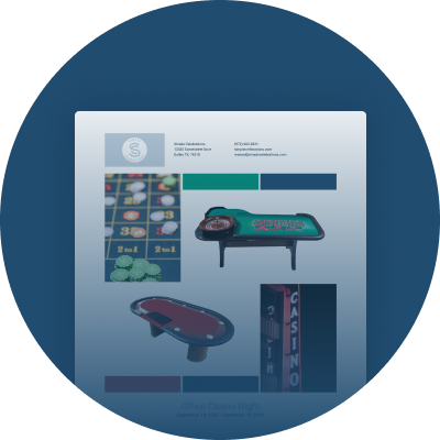 Proposals for casino themed rentals