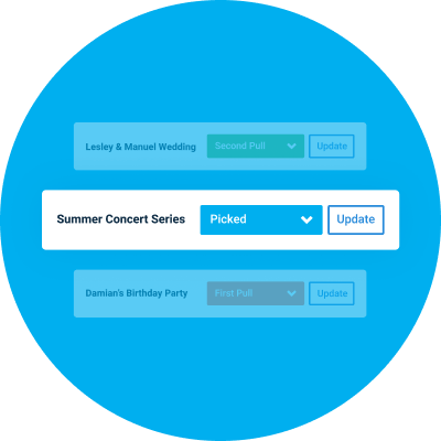 Smart picklist manager for event design and production