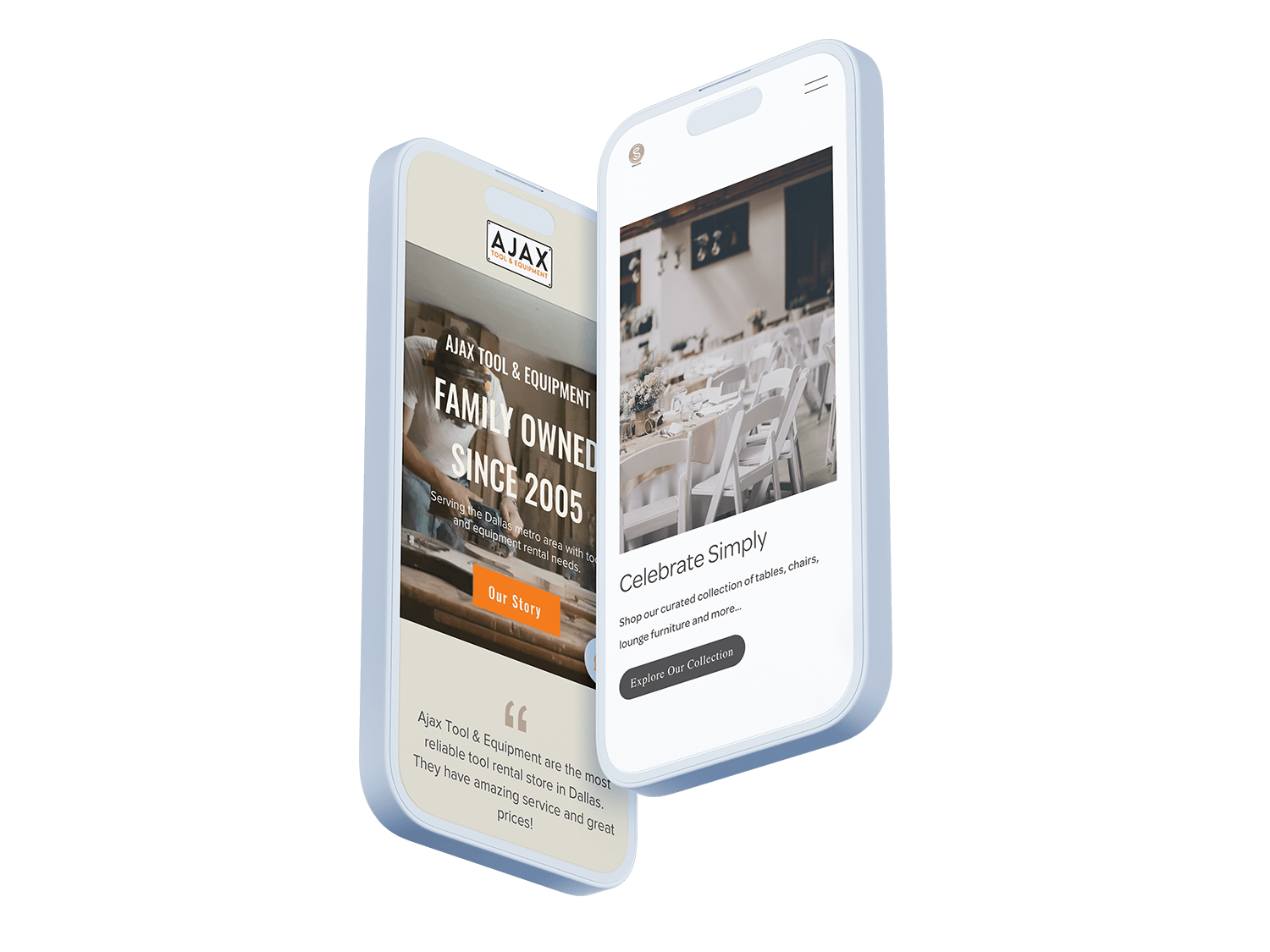 Shop link website examples