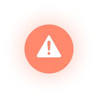 Overbooking Dark Orange Glow Icon