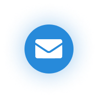 Email Blue Glowing Icon