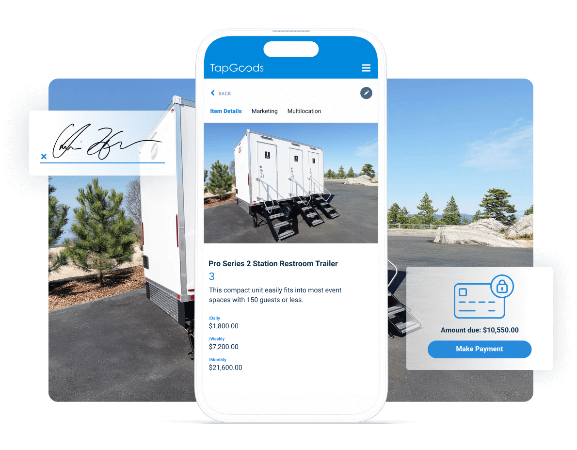 Software for Small Rental Businesses On Phone