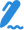 Pen Signing Icon Blue
