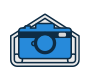 Camera Icon Blue
