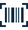 Barcode Icon Navy