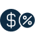 Tax Icon Navy