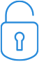 Lock Icon Blue