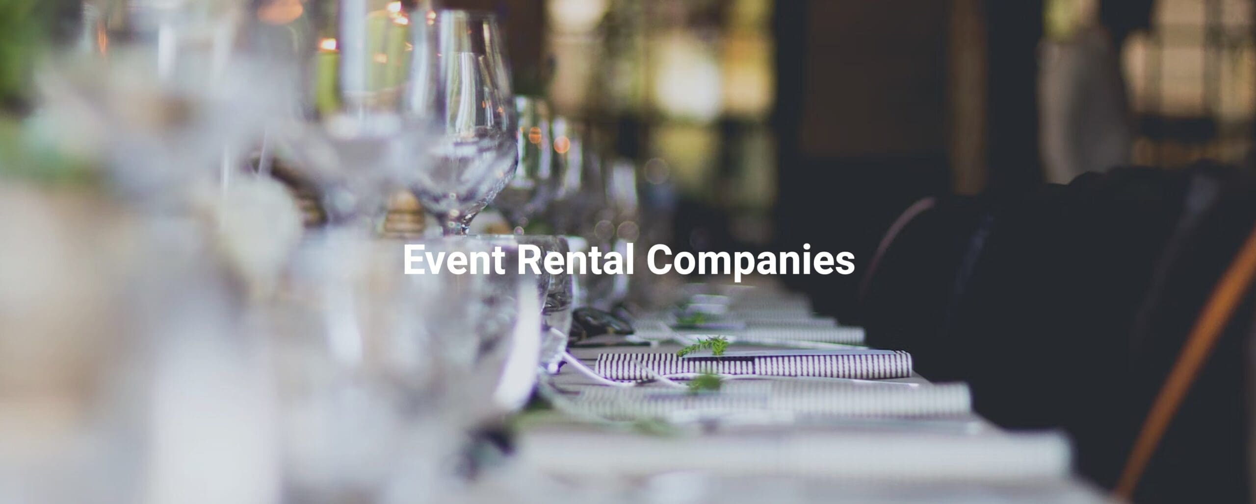 Event Rental Companies