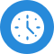 Clock Blue Icon