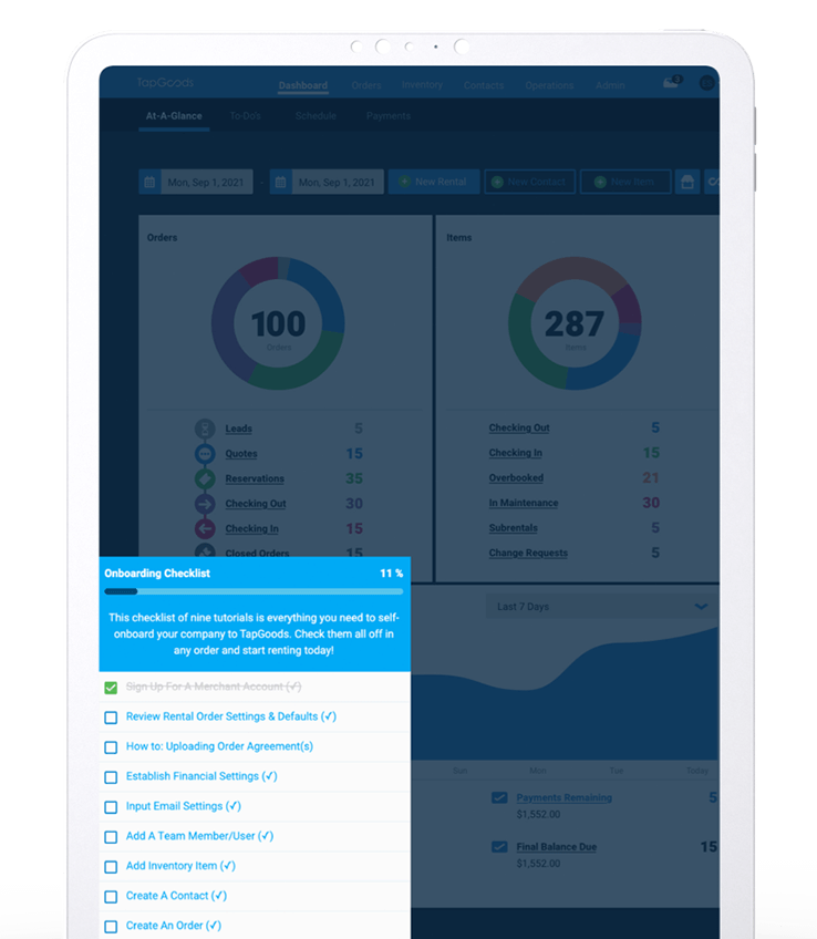 Party rental inventory management software easy to use