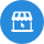 Storefront Complete Blue Icon
