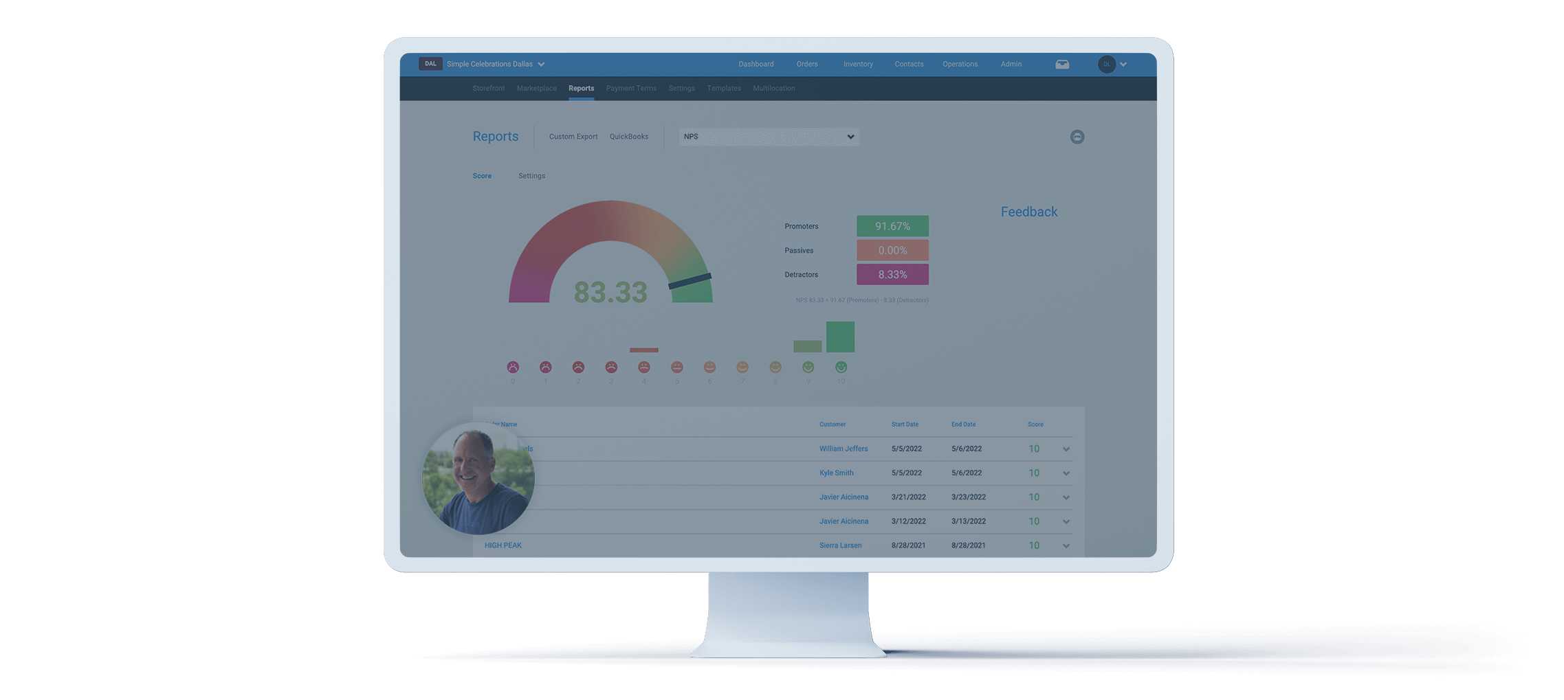 Rental Database Software on Desktop