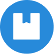 Inventory Management Blue Icon