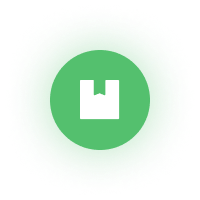 Inventory Green Glowing Icon