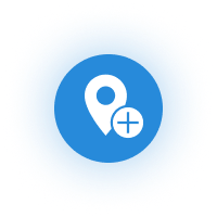 Multilocation Blue Icon