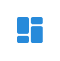 White Dashboard Icon