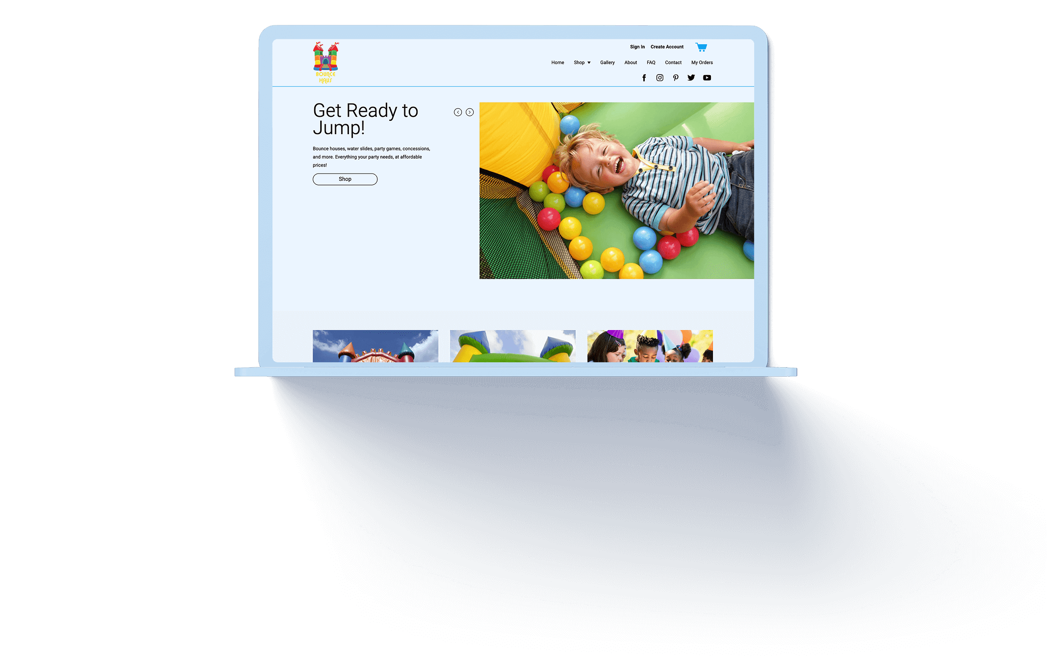 TapGoods Storefront for Inflatables