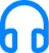 Headphones Blue Icon