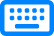 Keyboard Blue Icon