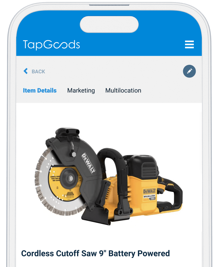 Tool Rental Software on Mobile