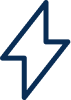 Lightning Bolt Navy Icon