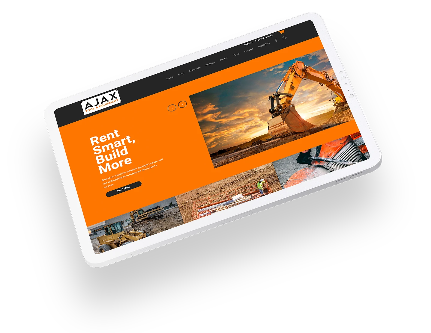 Tool & Equipment User Experience on Tablet