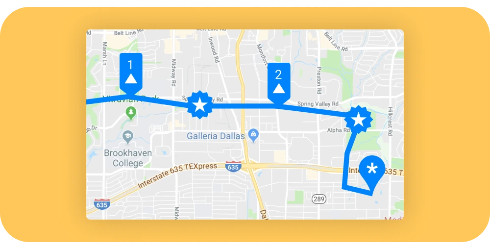Routing Feature for Rental Companies