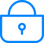 Lock In Blue Icon