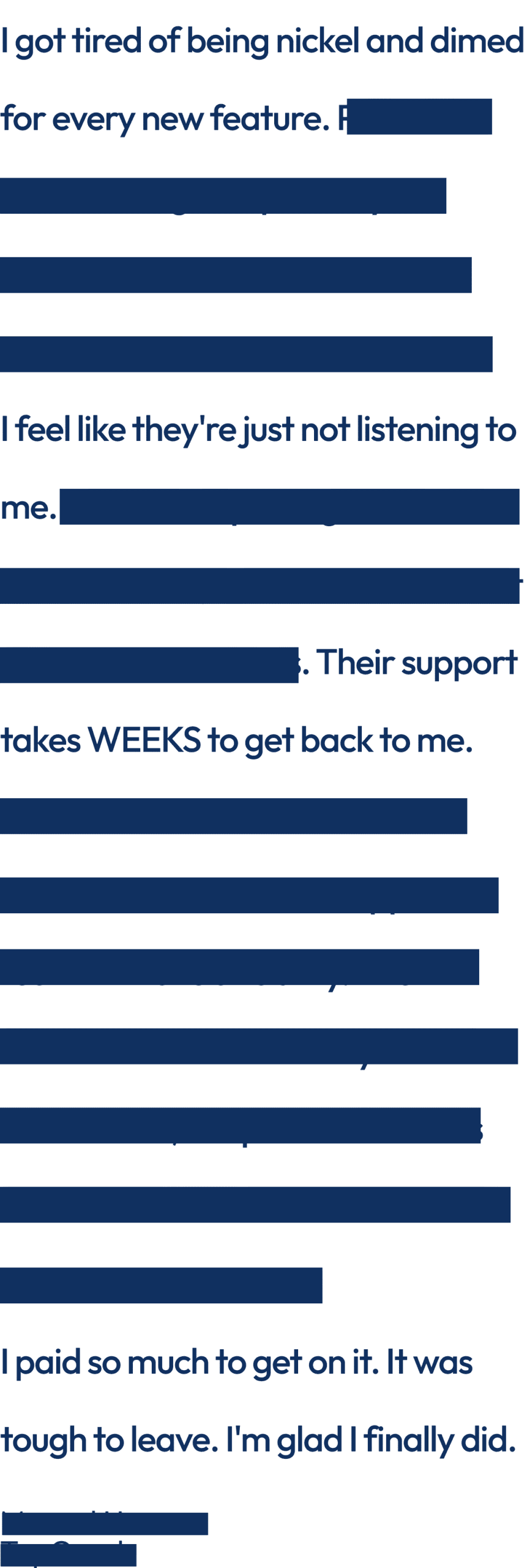 Blacked Out Switch Text