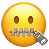 Zipper Mouth Face Emoji